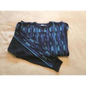 Tosani XL Vintage 90s Textured 3D Knit Sweater